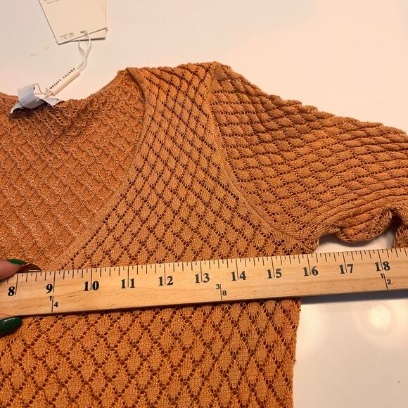 NWT Pretty Lavish Croisette Knit Beaded Midaxi Dress In Apricot Size Small - Picture 13 of 13